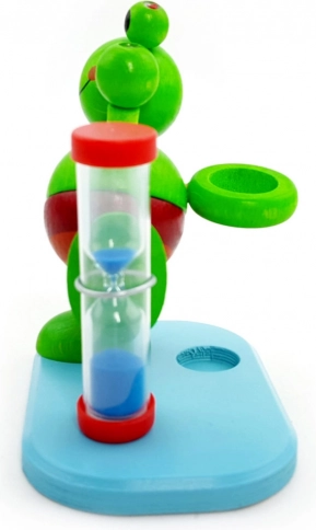 2-minute timer for proper brushing
