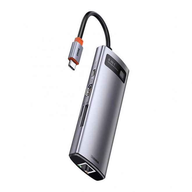 Multifunctional Docking Station Hub Type C Metal Gleam Series 8 in 1