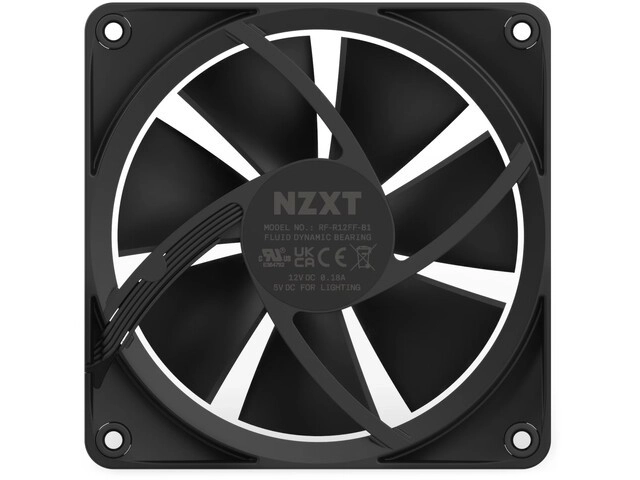 NZXT F120 RGB 120mm Black Fan