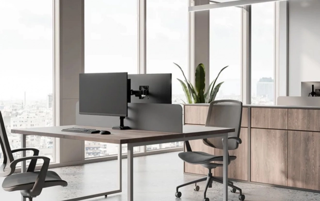 Neomounts monitor arm for screens up to 32 inches