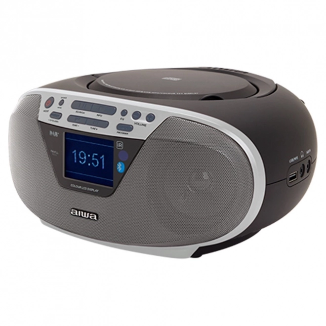 Portable stereo boombox with CD, DAB+, and Bluetooth