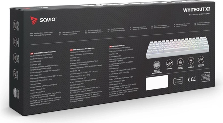 Volledige N‑key rollover en anti‑ghosting