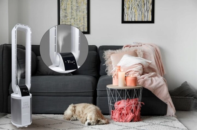 WEBBER WB1820 ventilatore senza pale bianco con umidificatore