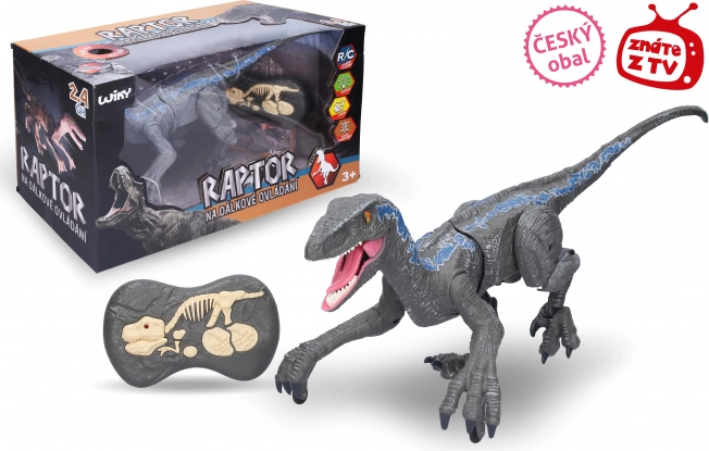Raptor na diaľkové ovládanie, sivý 45 cm