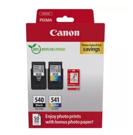 Canon Ink Cartridge Combo Pack with Photo Paper