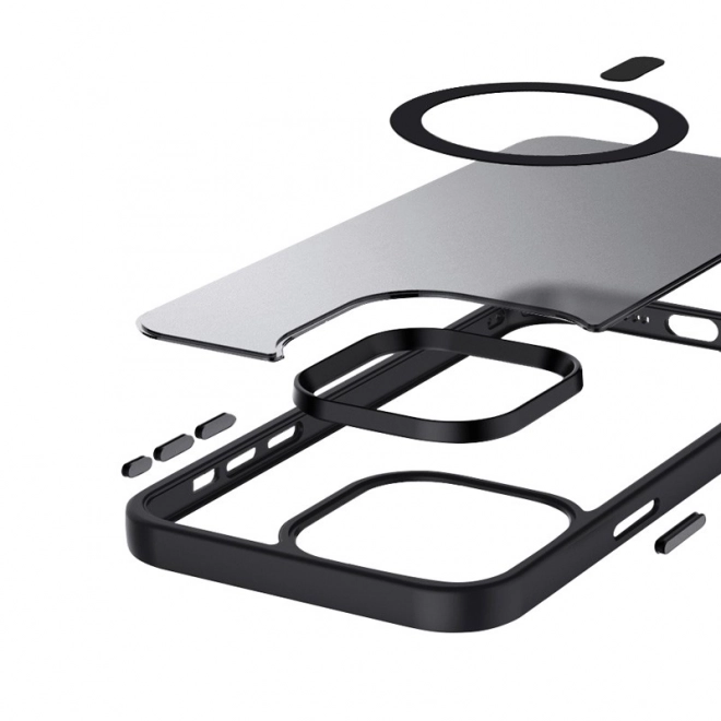 Hybrid Frost MagSafe Case for iPhone 15 - Black