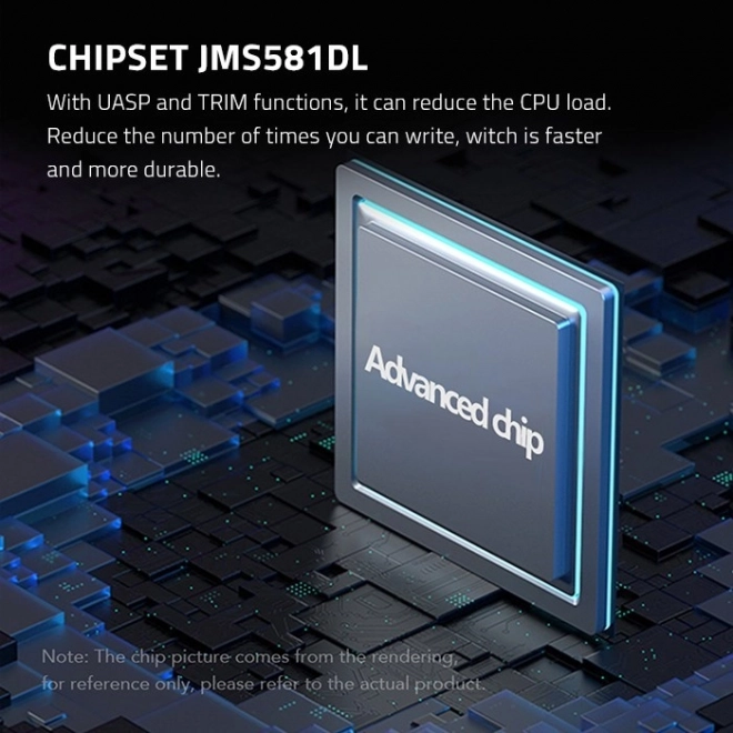 External Enclosure for M.2 SSD with RGB LED