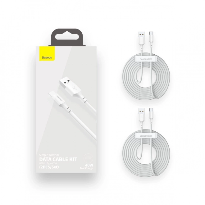 Baseus USB C és USB A közötti kábelkészlet, 1,5 m