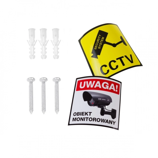 Solar Dummy Surveillance Camera with Flashing LED