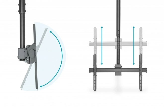 Ceiling TV Mount 37-70 inches with Telescopic Adjustment