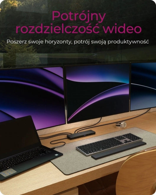Portable USB-C Docking Station 12-in-1