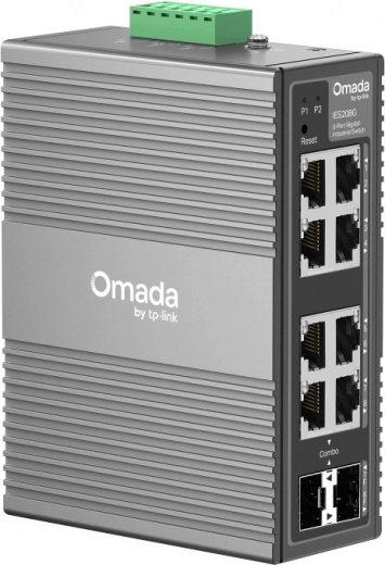 Connectivité flexible : 6× RJ45 + 2× combo RJ45/SFP