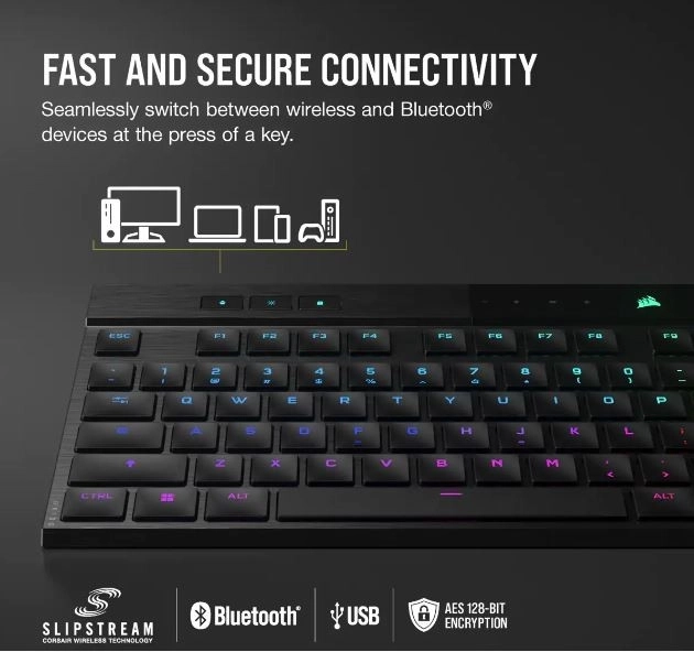 Corsair Wireless Gaming Keyboard K100 RGB Air