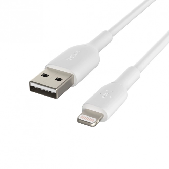 Pvc Usb-a To Lightning Charging Cable 15cm White