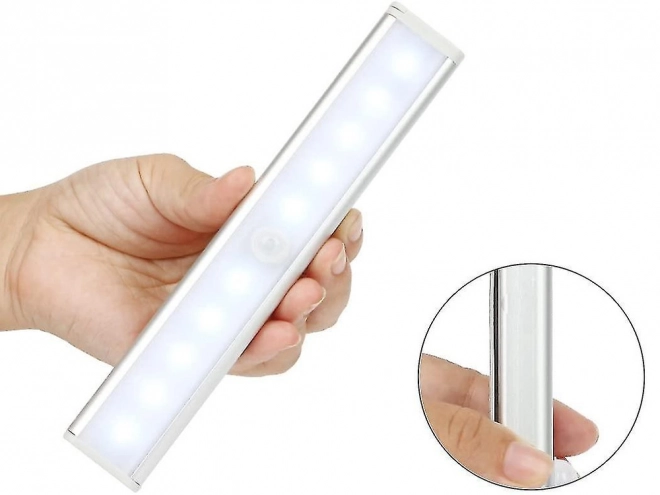 Self-adhesive LED light strip with motion sensor