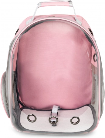 Transparent front panel for calm travel