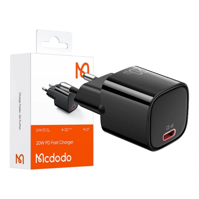 Caricatore rapido McDodo Nano nero 20W