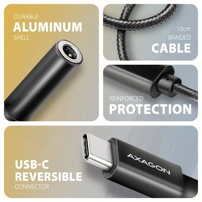 ADA-HC Externí zvuková karta USB-C 32bit DAC 3,5mm (F) konektor, 384 kHz