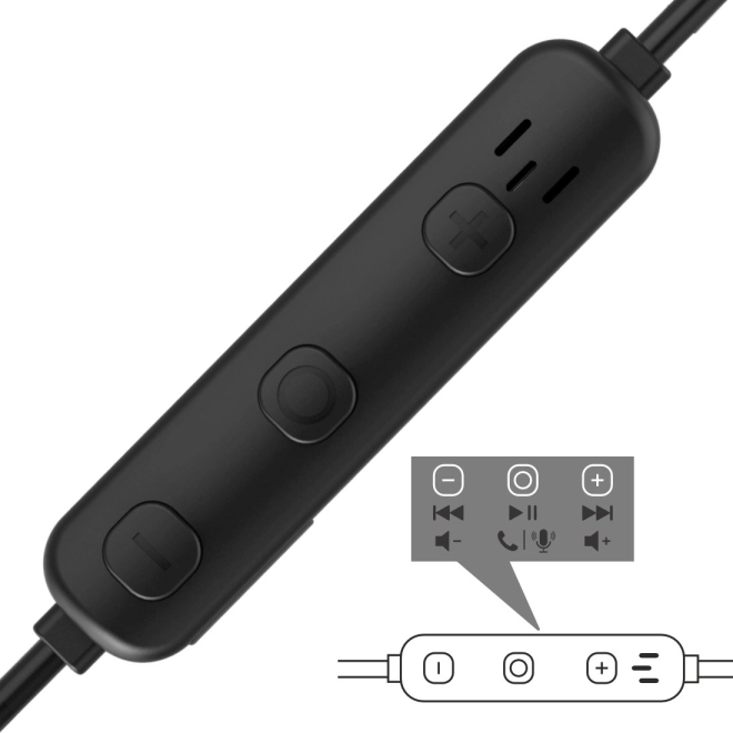 Wireless In-Ear Headphones Freedom Athletics II with Microphone Black