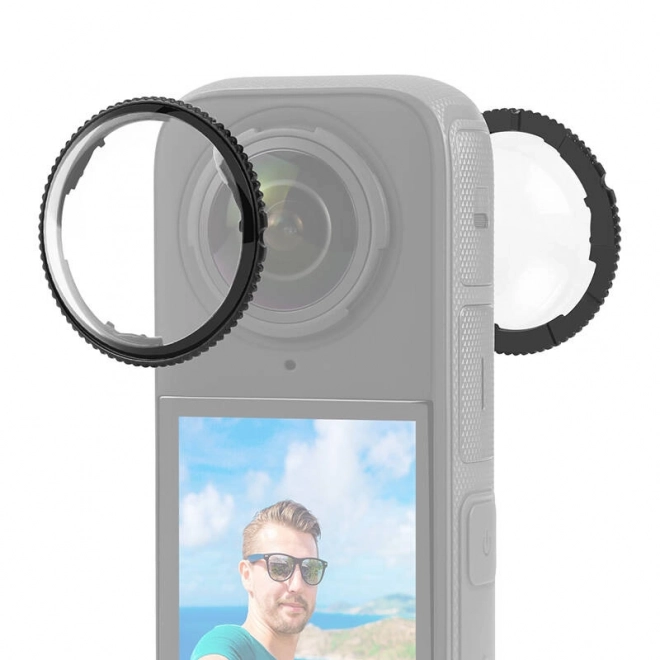 Optic Glass Lens Cover for Insta360 X4 by Puluz