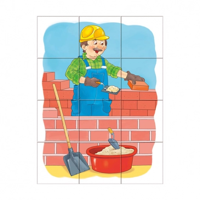 Dino Educational Blocks Occupations - Set of 12 Blocks