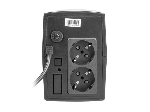 Line-interaktívny UPS 650VA s dvoma zásuvkami Schuko 230V