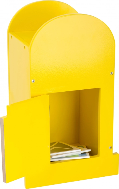 Cassetta postale in legno con lettere