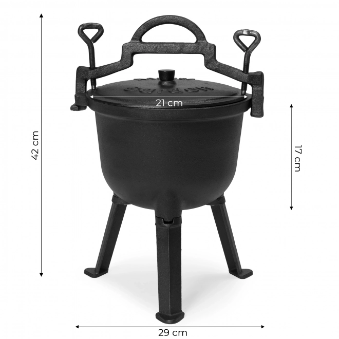 Cast Iron Pot 5L for Campfire MultiGarden