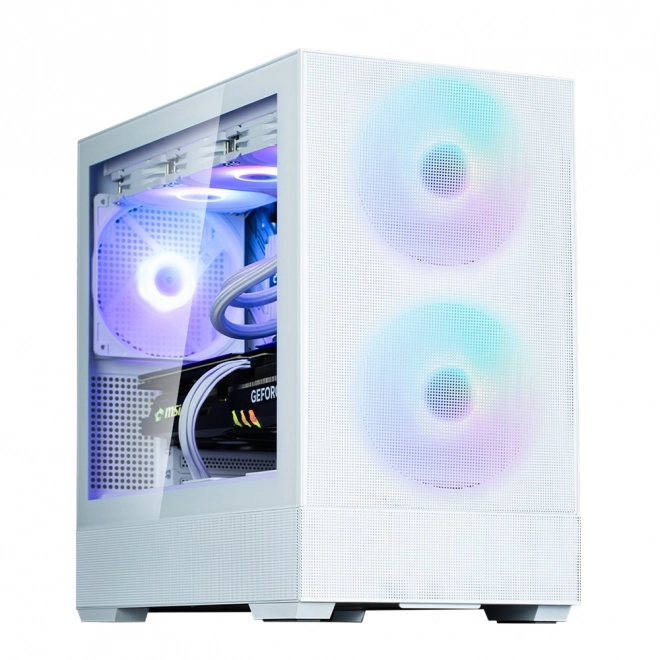 White P30 Air mATX Mini Tower Case with ARGB Fans