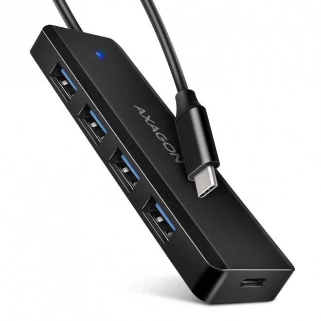 Axagon USB-C Hub 4-Port 5Gbps Travel with Power Delivery