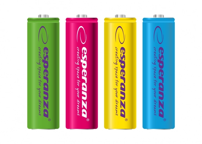 Dobíjecí baterie AA 2000mAh 4ks mix barev
