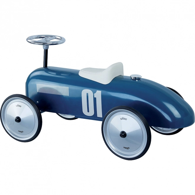 Vintage Metal Ride-On Blue