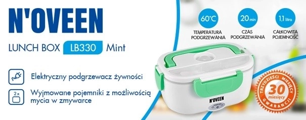 Scaldavivande elettrico Lunch Box verde menta