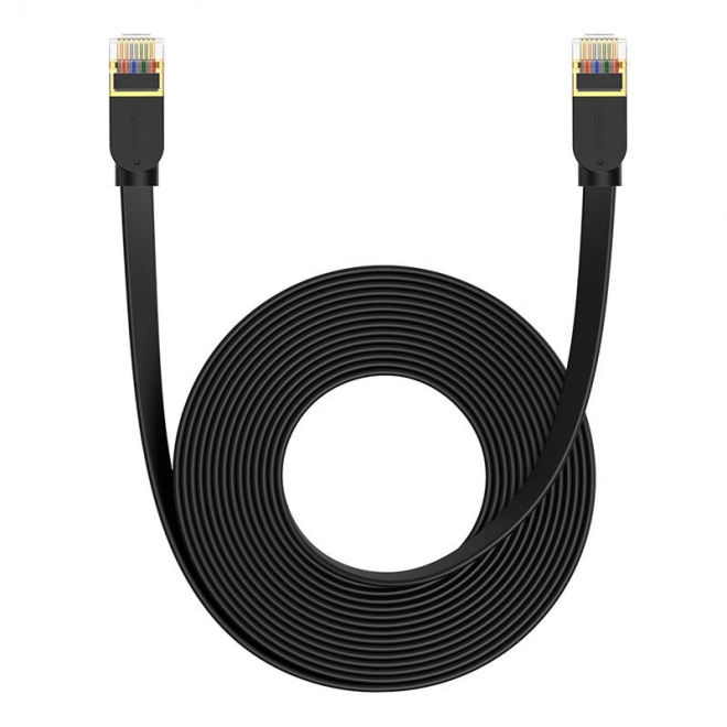 Baseus Cat 7 UTP Ethernet kábel RJ45 lapos fekete – 8 m