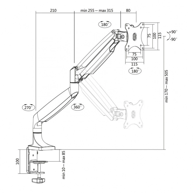 LogiLink Monitor Mount 13-32 inches