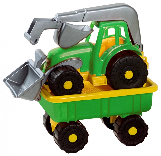 Androni Tractor Loader with Trailer Power Worker length 58 cm – Green
