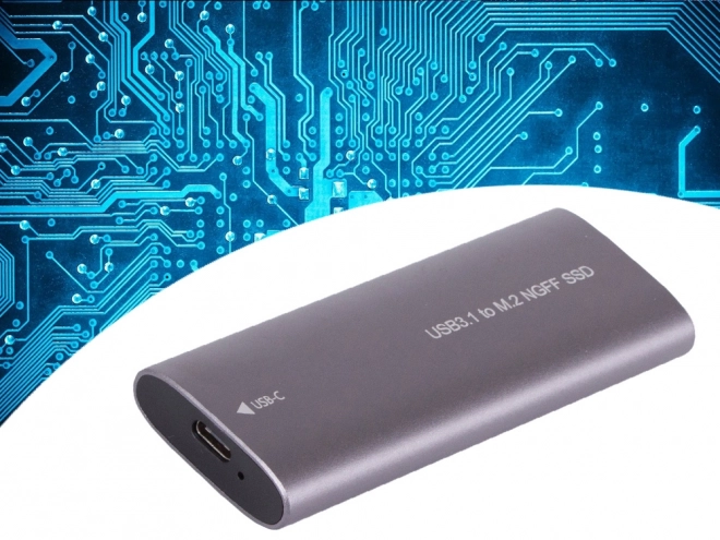 Custodia adattatore disco rigido M.2 SSD NGFF USB 3.1 USB Tipo-C
