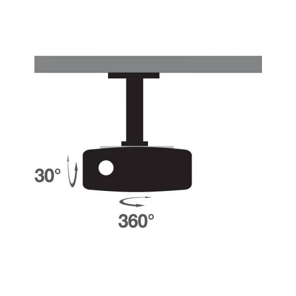 Ceiling Projector Mount 20 cm White