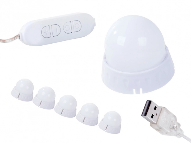 Led lámpák tükörhöz vagy sminkasztalhoz - 10 darabos készlet