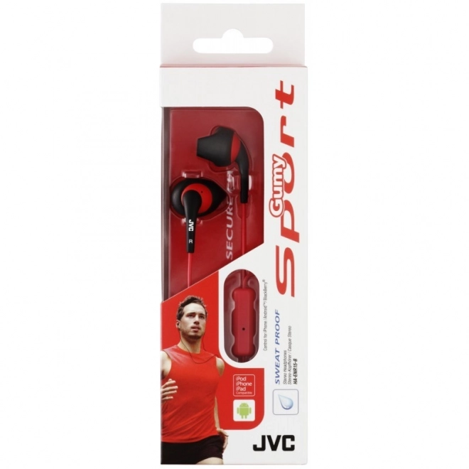 Black Sports Earbuds JVC Gumy Sport