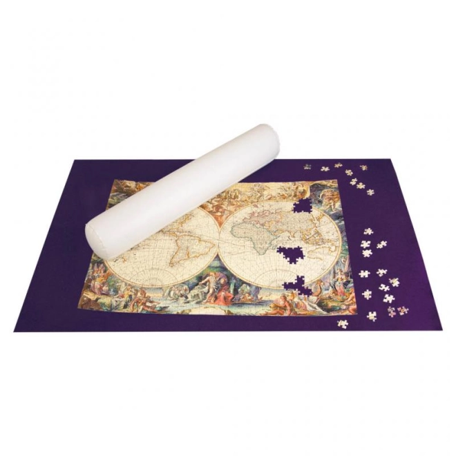 Purple felt mat