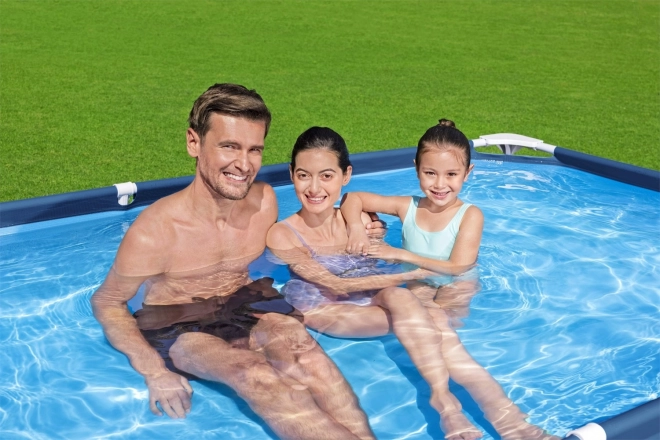 DeluxeJr Steel Pro Rack Pool 259x170x61 BESTWAY for garden