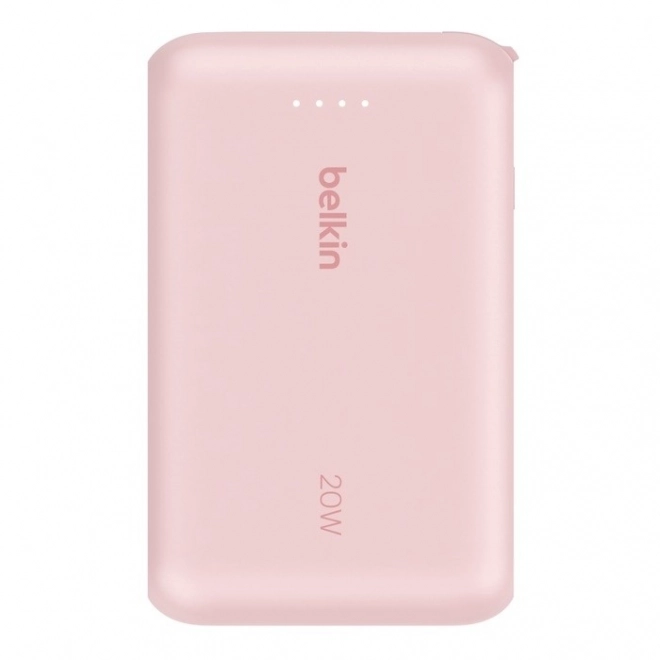 Powerbank 10000 mAh with Integrated Cable - Pink