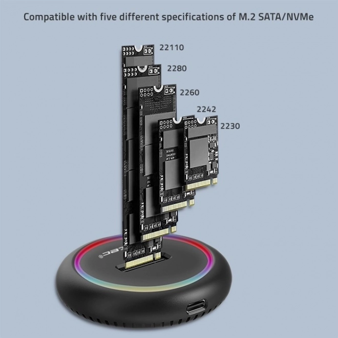 SSD Docking Station with RGB LED