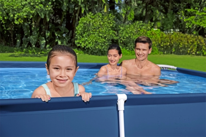 DeluxeJr Steel Pro Rack Pool 259x170x61 BESTWAY for garden
