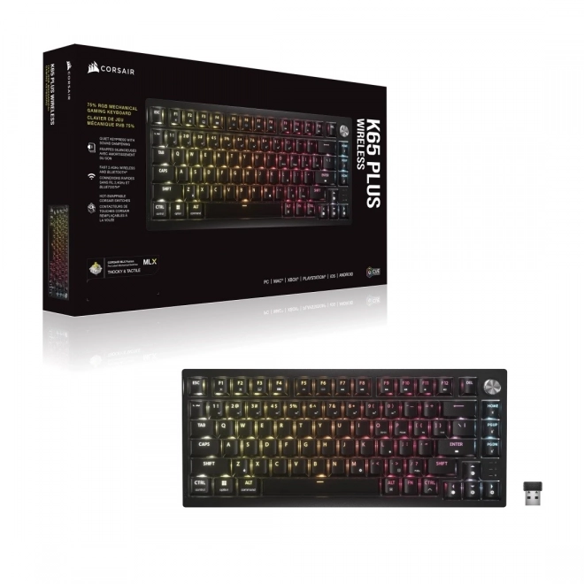 Mechanical Keyboard K65 Plus Wireless Tactile 75% RGB