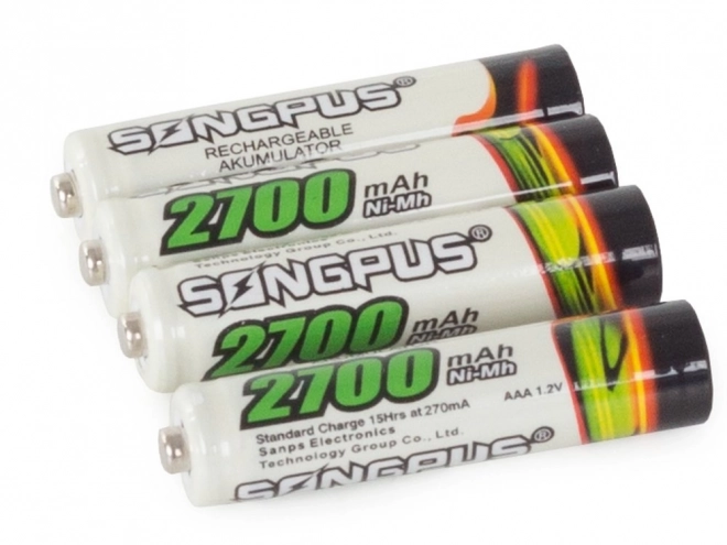Batterie rechargeable AAA R3 jusqu'à 2700mAh 4pcs