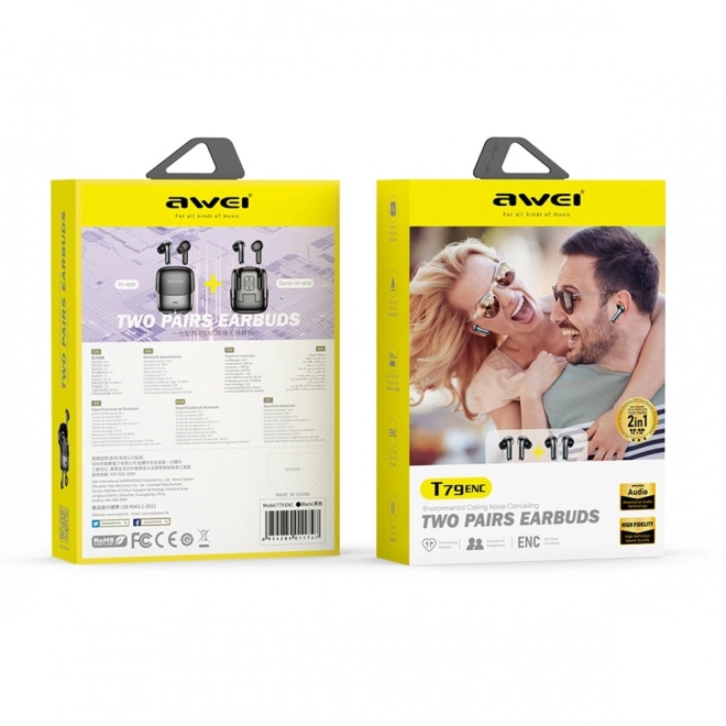 Wireless Bluetooth 5.3 TWS and in-ear dual headphones