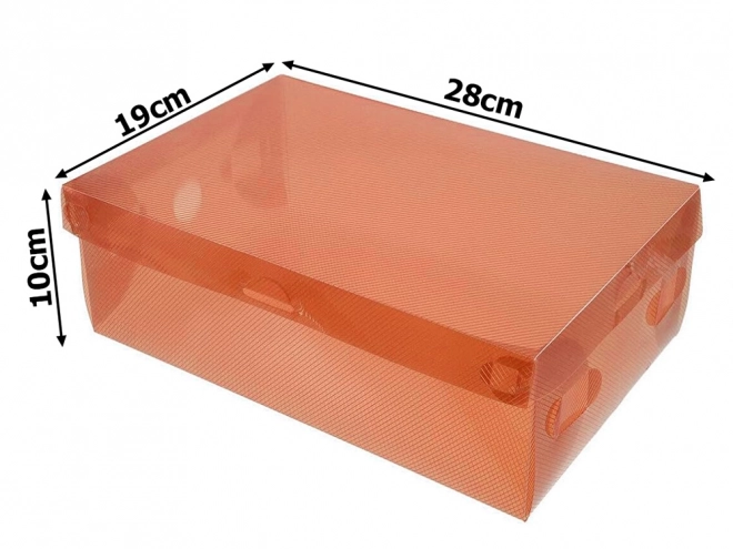 Multicolor Transparent Shoe Boxes 10pcs