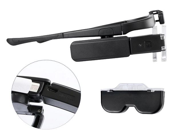 USB nabíjení a přenosné pouzdro
